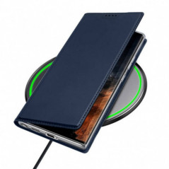Kryt Dux Ducis Leather na Samsung Galaxy S23 Ultra 5G Modrý