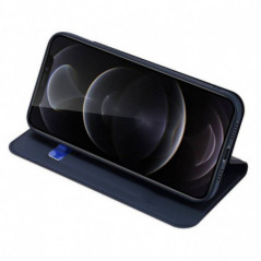 Kryt Dux Ducis Leather na Apple iPhone 13 Pro Max Modrý