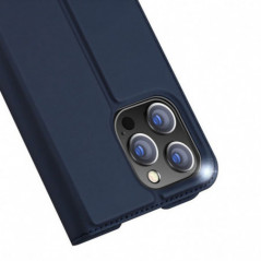 Kryt Dux Ducis Leather na Apple iPhone 14 Pro Modrý