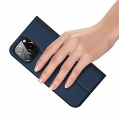 Kryt Dux Ducis Leather na Apple iPhone 14 Pro Modrý