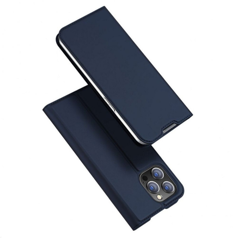 Kryt Dux Ducis Leather na Apple iPhone 14 Pro Max Modrý