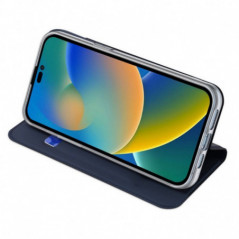Kryt Dux Ducis Leather na Apple iPhone 14 Pro Max Modrý