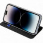 Kryt Dux Ducis Leather na Apple iPhone 15 Pro Čierny