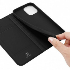 Kryt Dux Ducis Leather na Apple iPhone 13 Pro Čierny