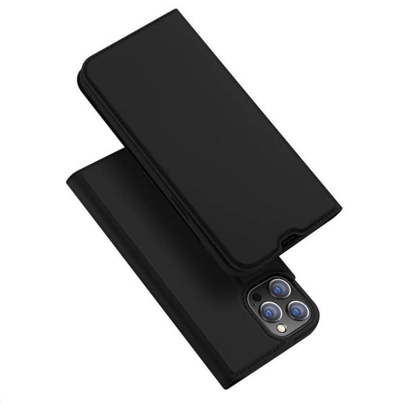 Kryt Dux Ducis Leather na Apple iPhone 13 Pro Max Čierny