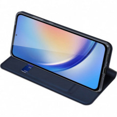 Kryt Dux Ducis Leather na Samsung Galaxy A35 Modrý