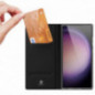 Kryt Dux Ducis Leather na Samsung Galaxy S24 PLUS Čierny