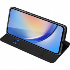 Kryt Dux Ducis Leather na Samsung Galaxy A35 Čierny