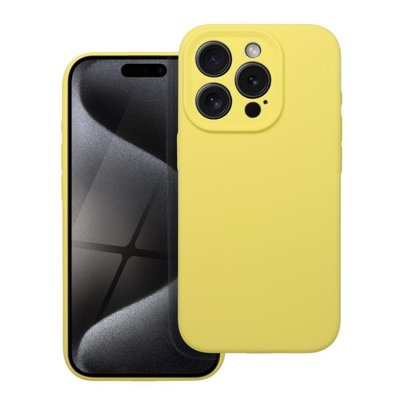 Kryt Silicone 2mm na Apple iPhone 16e Citrónová