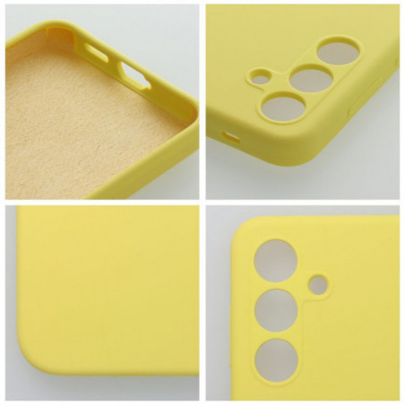Kryt Silicone 2mm na XIAOMI Redmi Note 14 Pro 4G Citrónová