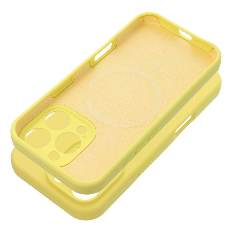 Kryt Silicone 2mm na Apple iPhone 15 Pro Max Citrónová