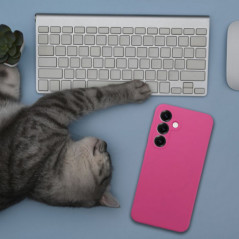 Kryt Silicone 2mm na Samsung Galaxy S25 Ružový