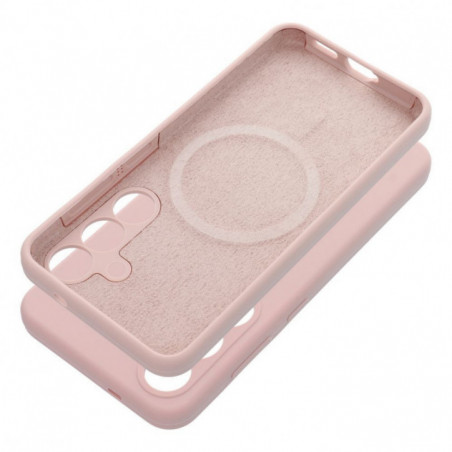 Kryt Silicone 2mm na Samsung Galaxy S25 Plus Pieskovo ružový