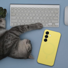 Kryt Silicone 2mm na Samsung Galaxy S25 Plus Citrónová