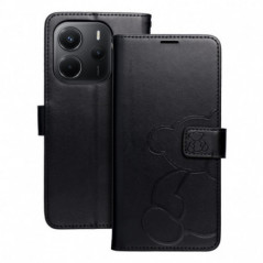 Peňaženkové puzdro MEZZO Book na XIAOMI Redmi Note 14 4G Červený