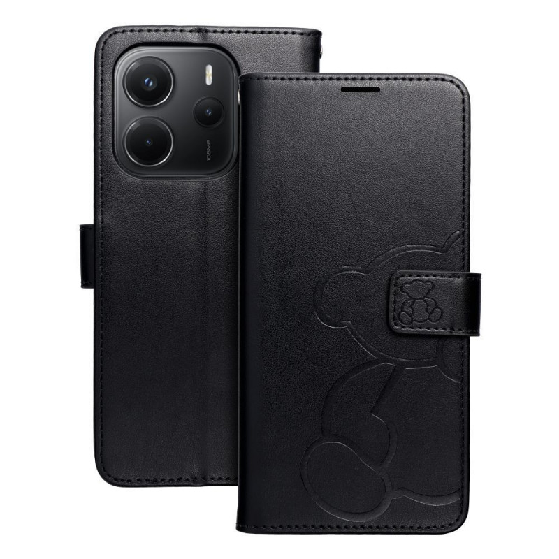 Peňaženkové puzdro MEZZO Book na XIAOMI Redmi Note 14 4G Červený