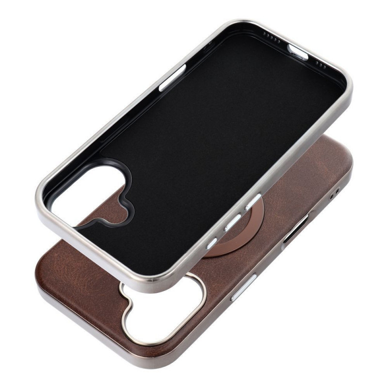 Kryt Gentleman Mag Cover na Apple iPhone 12 Elegant MagSAFE Hnedý Kryt Gentleman Mag Cover na Apple iPhone 12 Elegant MagSAFE Hnedý