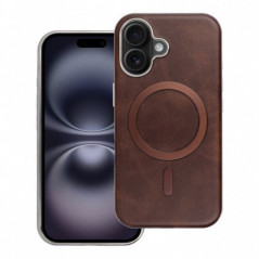 Kryt Gentleman Mag Cover na Apple iPhone 15 Pro Max Elegant  MagSAFE  Hnedý