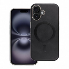 Kryt Gentleman Mag Cover na Apple iPhone 16 Pro Max Elegant  MagSAFE  Čierny