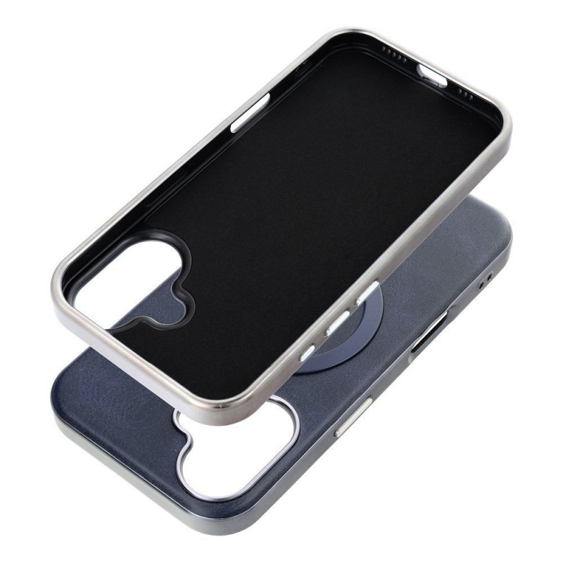 Kryt Gentleman Mag Cover na Apple iPhone 16 Pro Max Elegant MagSAFE Námornícka modrá Kryt Gentleman Mag Cover na Apple iPhone 16 Pro Max Elegant MagSAFE Námornícka modrá