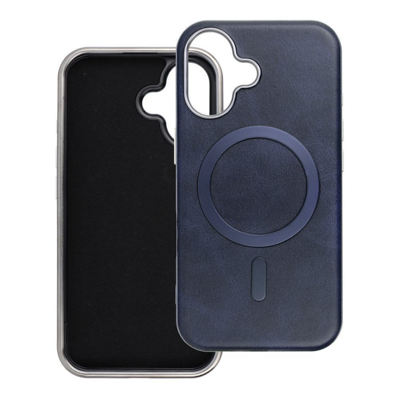 Kryt Gentleman Mag Cover na Apple iPhone 16 Pro Elegant MagSAFE Námornícka modrá Kryt Gentleman Mag Cover na Apple iPhone 16 Pro Elegant MagSAFE Námornícka modrá