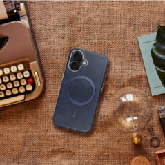 Kryt Gentleman Mag Cover na Apple iPhone 13 Pro Elegant  MagSAFE  Námornícka modrá