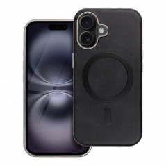 Kryt Gentleman Mag Cover na Apple iPhone 14 Elegant  MagSAFE  Čierny