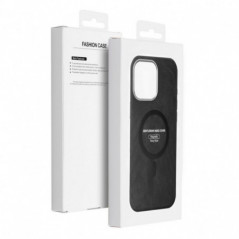 Kryt Gentleman Mag Cover na Apple iPhone 14 Elegant  MagSAFE  Čierny