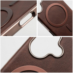 Kryt Gentleman Mag Cover na Apple iPhone 16e Elegant  MagSAFE  Hnedý