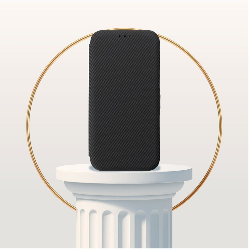 Peňaženkové puzdro FOLIO Side Magnet na Motorola Moto G35 Elegant, Karbónový vzor Čierny Peňaženkové puzdro FOLIO Side Magnet na Motorola Moto G35 Elegant, Karbónový vzor Čierny