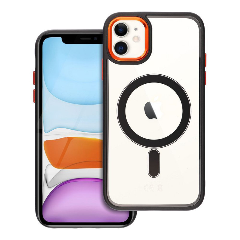Kryt Color Edge Mag na Apple iPhone 11 MagSAFE  Čierny