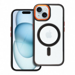 Kryt Color Edge Mag na Apple iPhone 15 MagSAFE  Čierny