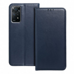 Peňaženkové puzdro Smart Magneto book na XIAOMI Redmi Note 14 4G Tmavší modrý