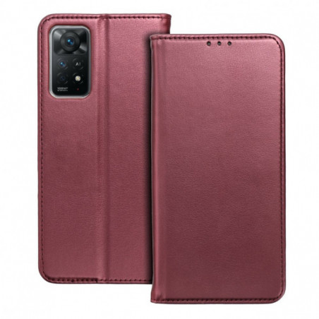 Peňaženkové puzdro Smart Magneto book na XIAOMI Redmi Note 14 4G Bordový