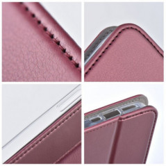 Peňaženkové puzdro Smart Magneto book na Motorola Edge Bordový