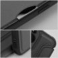 Peňaženkové puzdro Razor Book na Apple iPhone 17 Air Uhlíkové vlákno, Karbónový vzor  Čierny