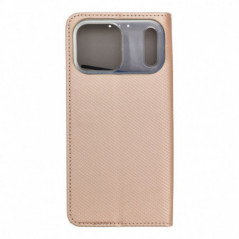 Peňaženkové puzdro Smart Case Book na Apple iPhone 17 Pro Max Zlatý
