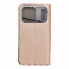 Peňaženkové puzdro Smart Case Book na Apple iPhone 17 Pro Zlatý
