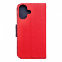 Peňaženkový obal Fancy Book na Apple iPhone 17 Červený / Námornícka modrá