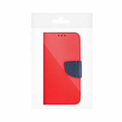 Peňaženkový obal Fancy Book na Apple iPhone 17 Pro Max Červený / Námornícka modrá
