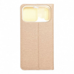 Peňaženkové puzdro LUNA Book Gold na Apple iPhone 17 Pro Max Elegant  Zlatý