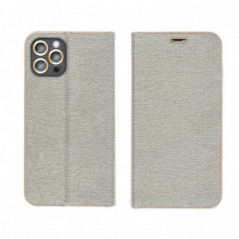 Peňaženkové puzdro LUNA Book Gold na Apple iPhone 17 Pro Max Elegant  Strieborný