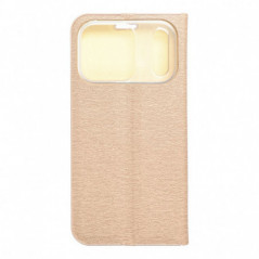 Peňaženkové puzdro LUNA Book Gold na Apple iPhone 17 Pro Elegant  Zlatý