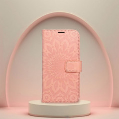 Peňaženkové puzdro MEZZO Book na Apple iPhone 17 Air Svetlo broskyňový