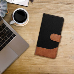 Peňaženkové puzdro JEANS na Apple iPhone 17 Pro Max Elegant  Čierny