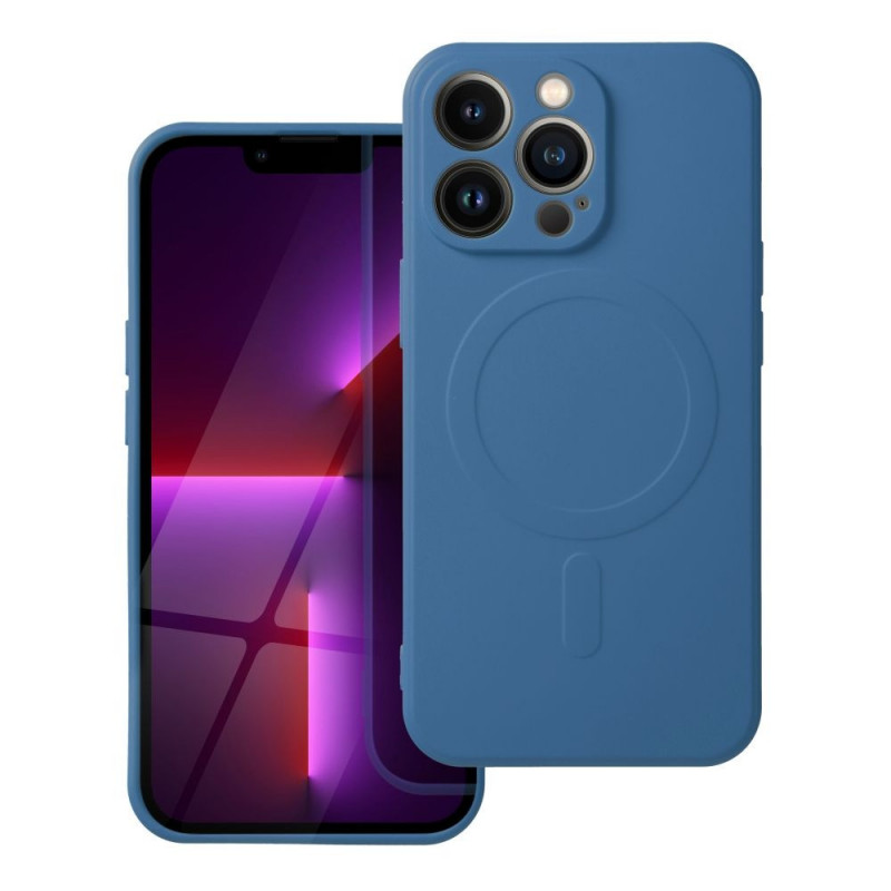 Kryt Silicone Mag Cover na Apple iPhone 17 Pro Max MagSAFE  Modrý