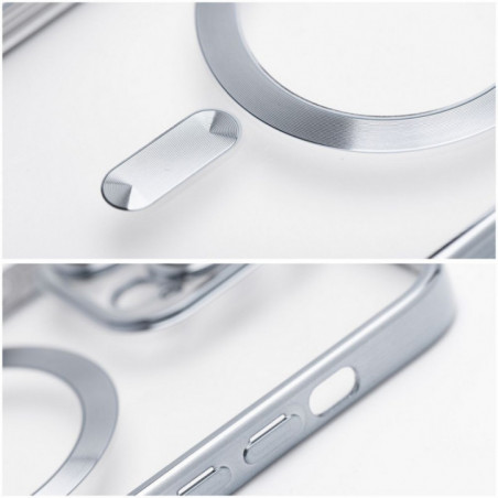Kryt Electro Mag na Apple iPhone 17 Pro MagSAFE  Strieborný