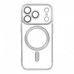 Kryt Electro Mag na Apple iPhone 17 Pro MagSAFE  Strieborný