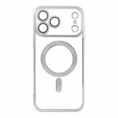 Kryt Electro Mag na Apple iPhone 17 Pro Max MagSAFE  Strieborný