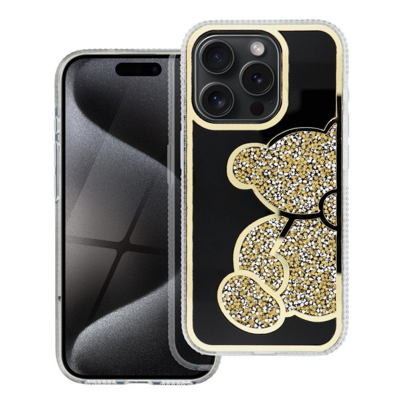 Kryt Teddy bear na Apple iPhone 17 Pro Max Zlatý